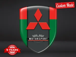 Mitsubishi Adesivi Logo Stampati Corsa Premium Regolabili